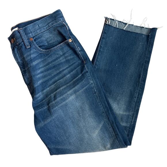 Madewell The Perfect Vintage Jeans Faded Indigo Wash Cool Step Hem Size 29 - Picture 7 of 11